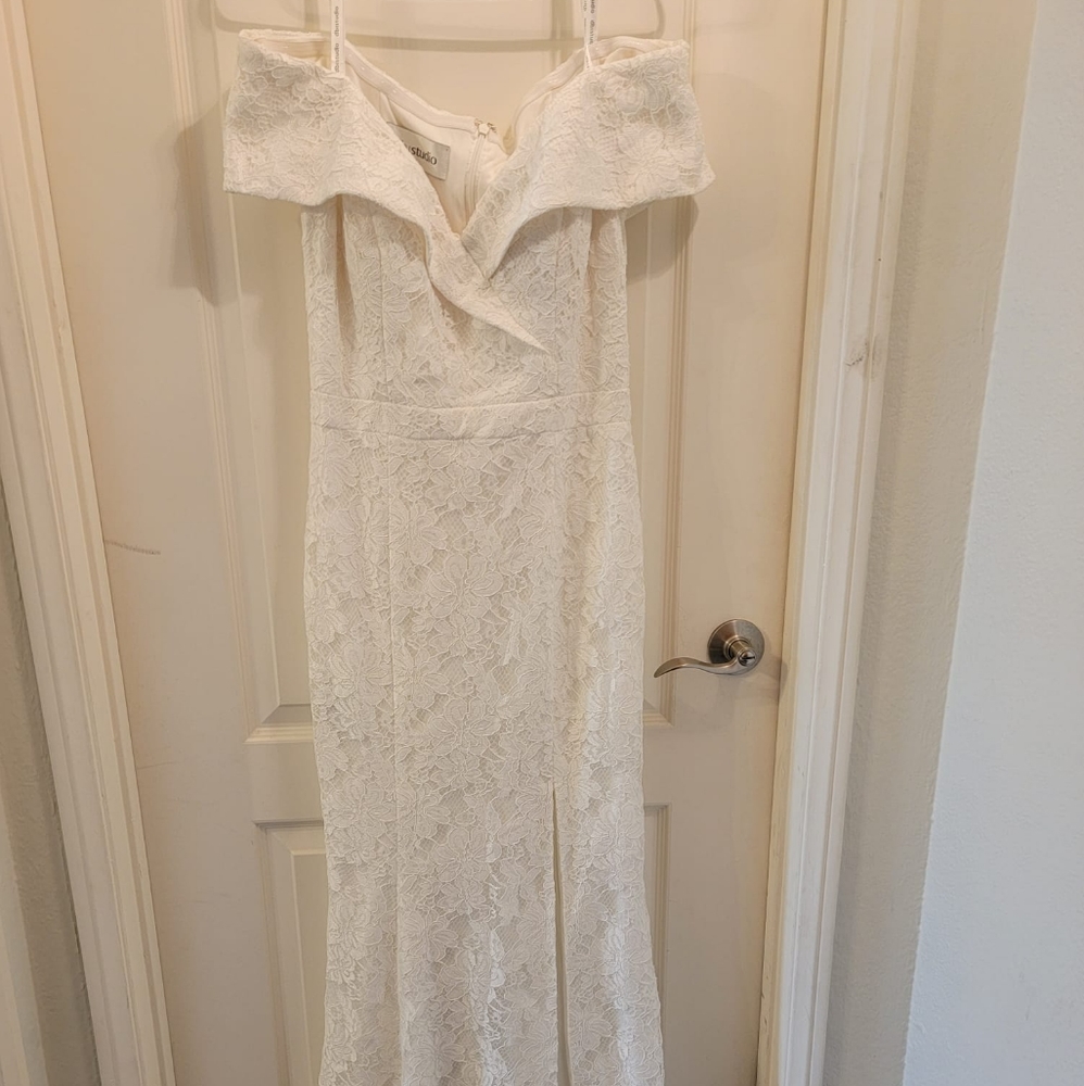 White DB studio dress